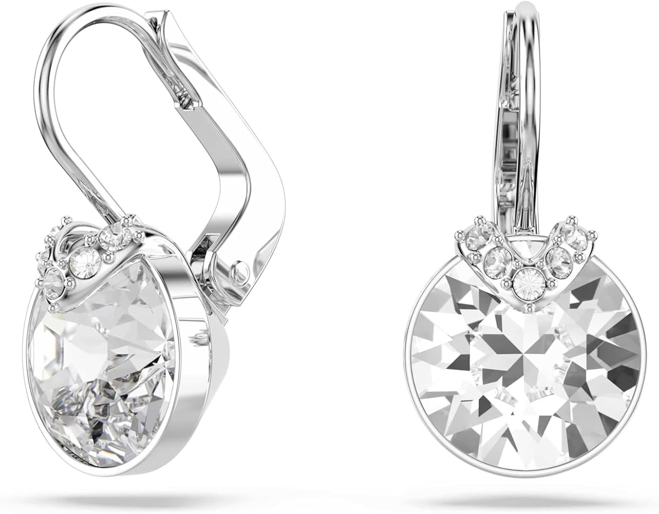 Swarovski Bella V Crystal Earrings, Grey, Yellow, Clear, Rose Color Crystals, Part of the Swarovs... | Amazon (US)