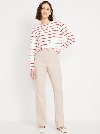High-Waisted Uniform Boot-Cut Pants | Old Navy (US)
