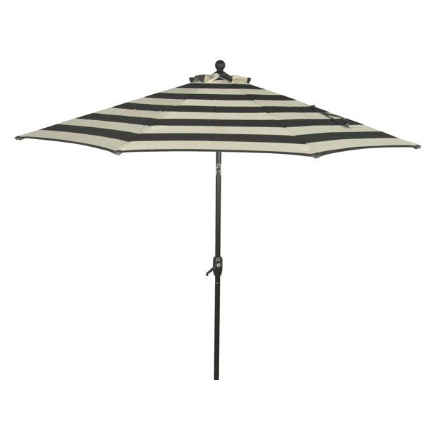 Better Homes & Gardens 9' Outdoor Market Patio Umbrella, Ibiza Stripe | Walmart (US)