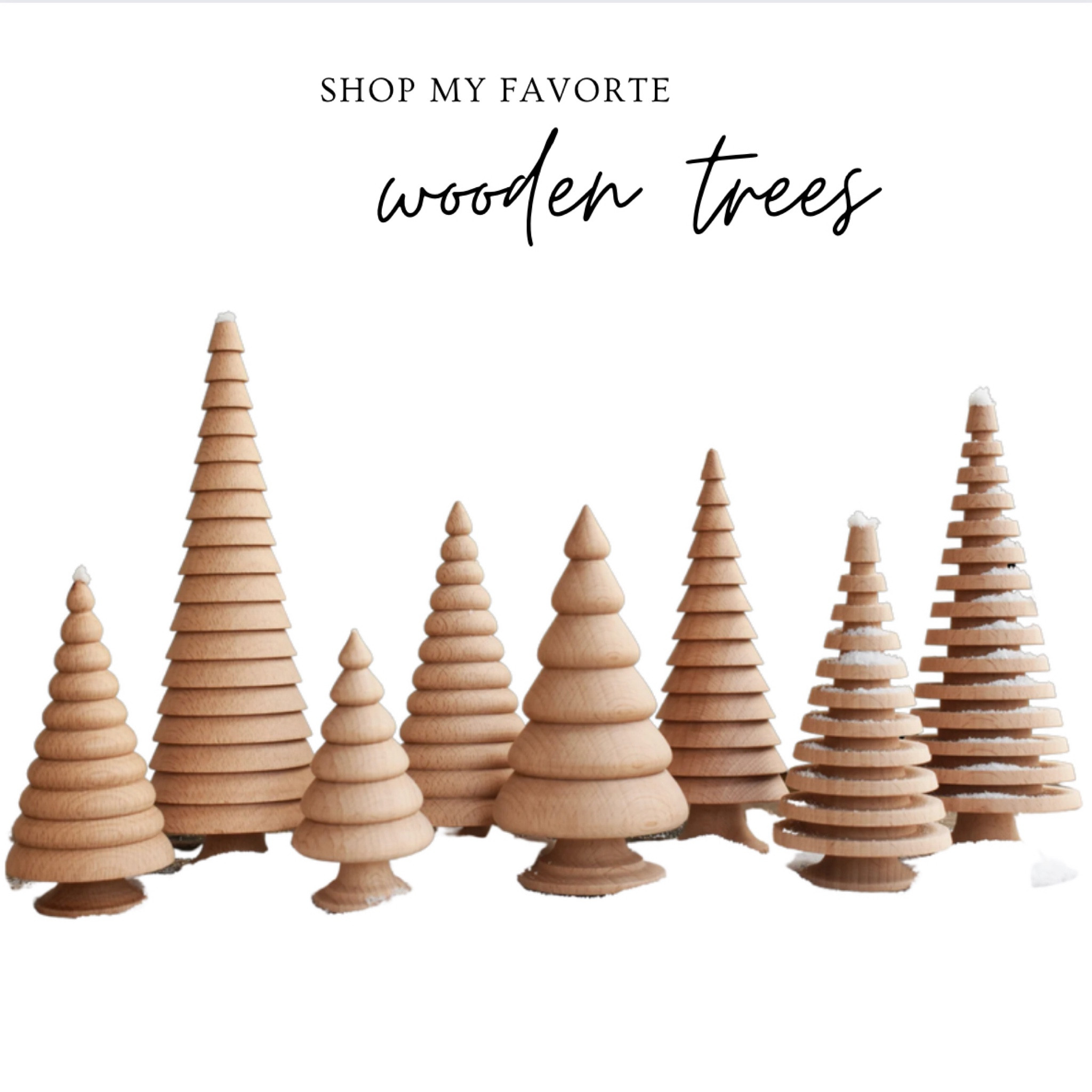 The best addition to your holiday decor.  Wooden mini trees. 🌲 

#LTKGiftGuide #LTKHolidaySale #LTKSeasonal
