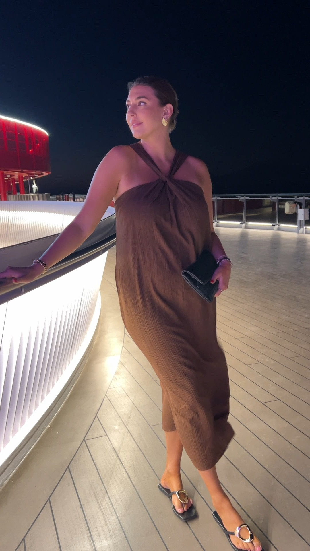 Brown vacation dress size L and woven leather clutch 

Cruise outfits | Cruise vacation outfit | maxi dress | 

#LTKU #LTKMidsize #LTKSeasonal