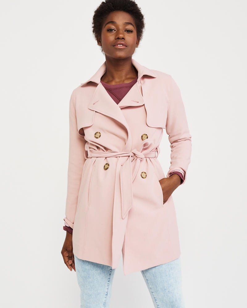 Drapey Trench Coat | Abercrombie & Fitch US & UK