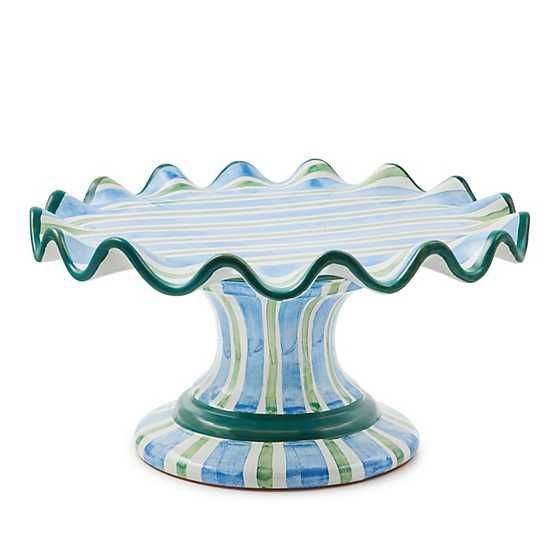 Pencil & Paper Co. Ceramic Fluted Cake Stand | MacKenzie-Childs