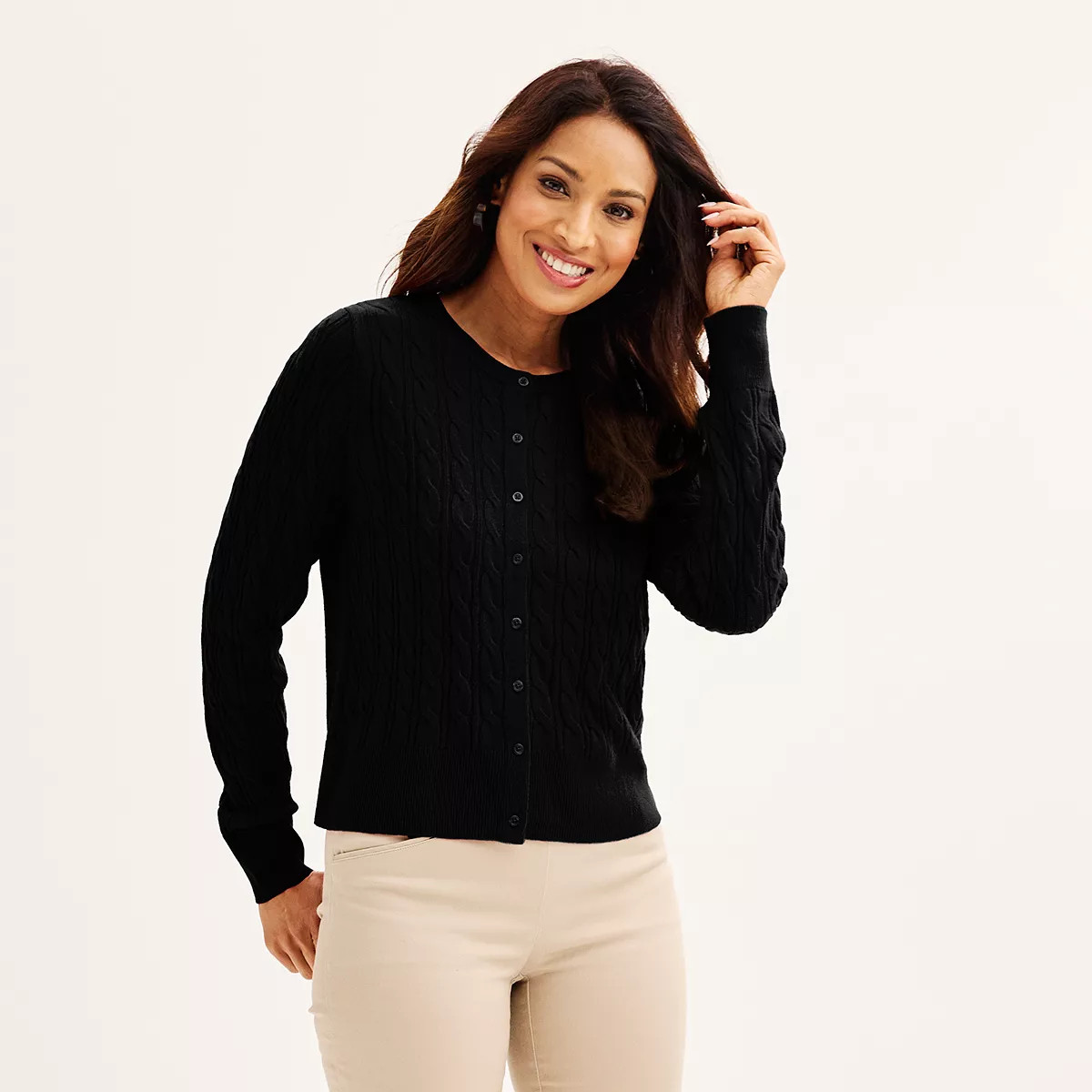 Women's Croft & Barrow® The Extra Soft Classic Jackie Cardigan | Kohl's