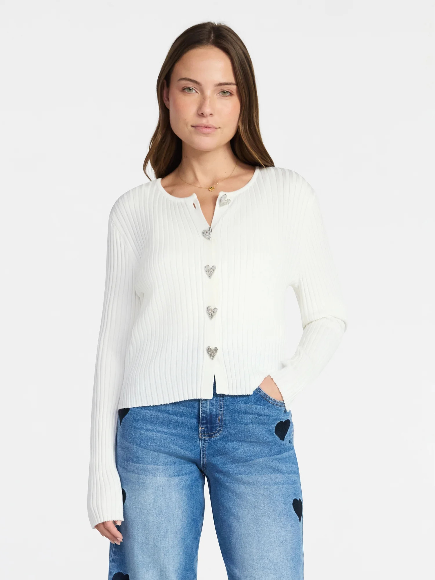 Madden NYC Women's Button Cardigan, Lightweight, Sizes XXS-XXL | Walmart (US)