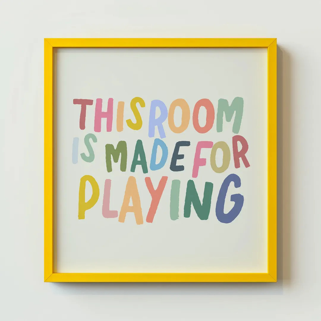 This Room is Made for Playing, Colorful Kids Room Decor, Digital Downloads, Art Print, Gift Idea,... | Etsy (US)