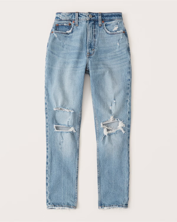 Curve Love High Rise Skinny Jeans | Abercrombie & Fitch (US)
