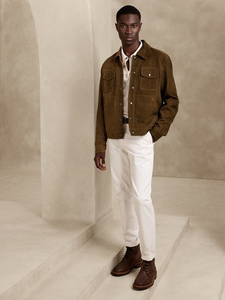 Suede Trucker Jacket | Banana Republic (US)