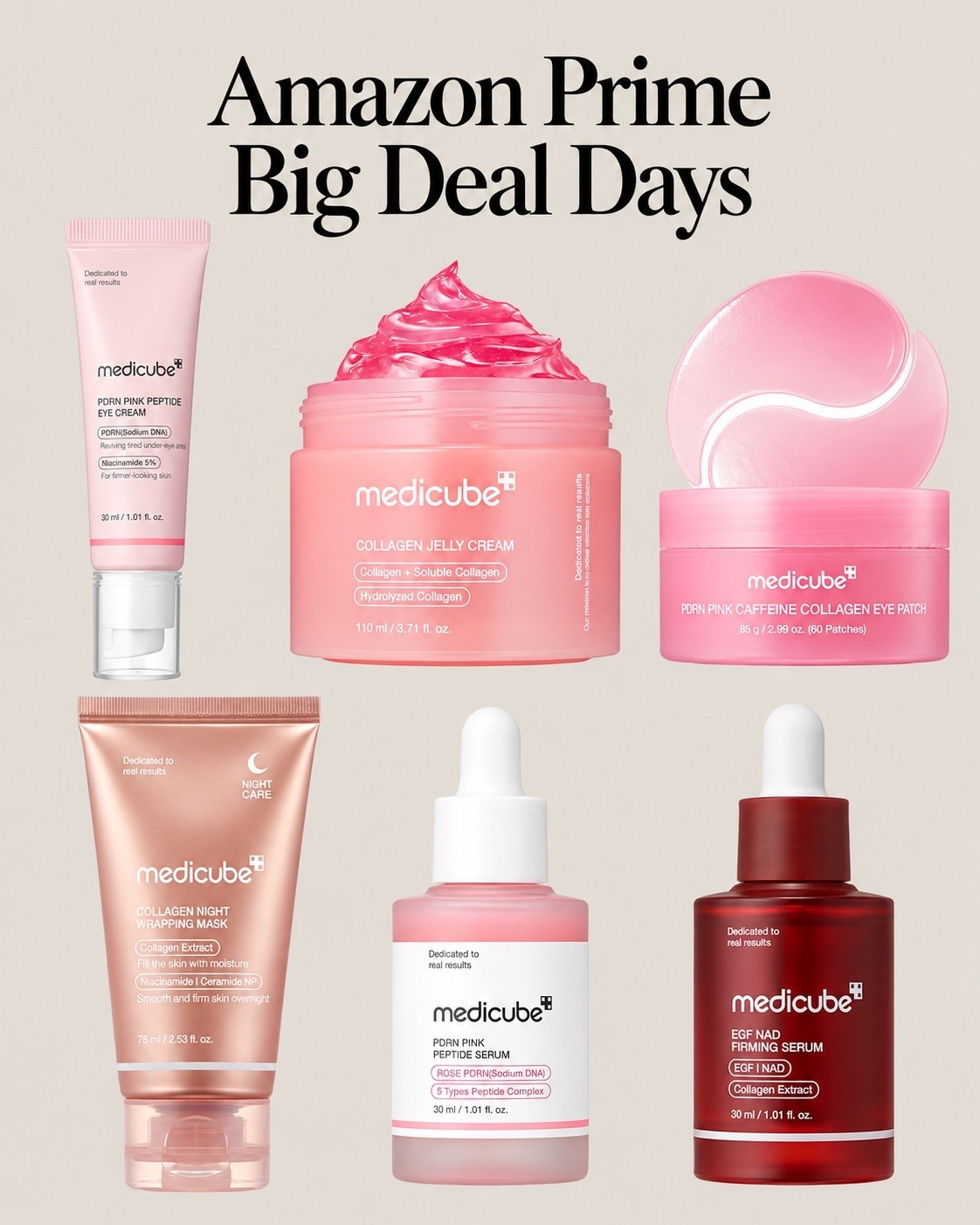 Medicube goes on sale for Prime Day with actual real deals, and these are affordable to begin with. I’ve been really happy with the pink serum; I use it daily, and while I’m not sure it’s the fountain of youth, I do love how it leaves my skin looking and feeling. I also use the Medicube zero pore pads every other day and will continue to. #amazondeals