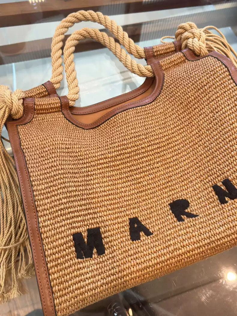 Marni marni straw bag | Grailed | Grailed