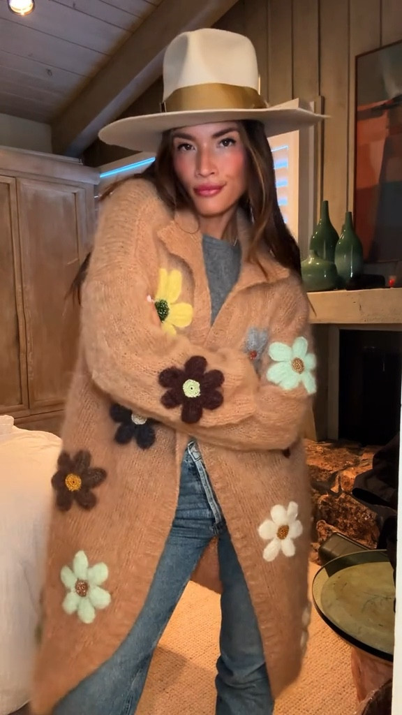 Winter Blooms 🌸❄️ Sweater is Rose Carmine

#LTKstyletip #LTKSeasonal #LTKbeauty