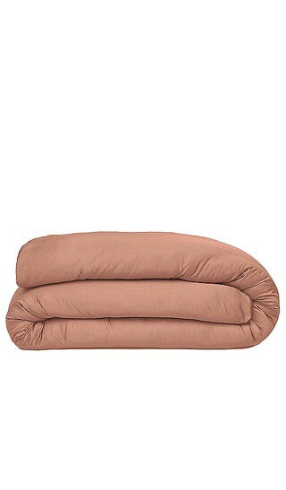 Ettitude Full/Queen Sateen Solid Duvet Cover in Brown. | Revolve Clothing (Global)