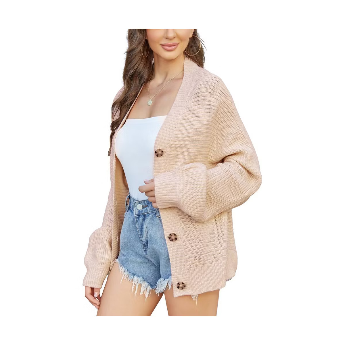 Women's Cardigan Sweater Button Down Long Sleeve Cardigans Loose Cable Knit Outwear | Target