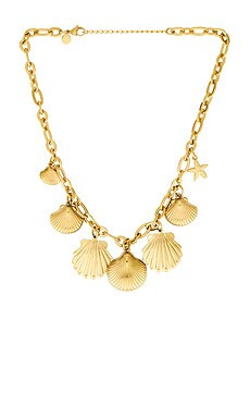 petit moments Azure Charm Necklace in Waterproof & Gold from Revolve.com | Revolve Clothing (Global)