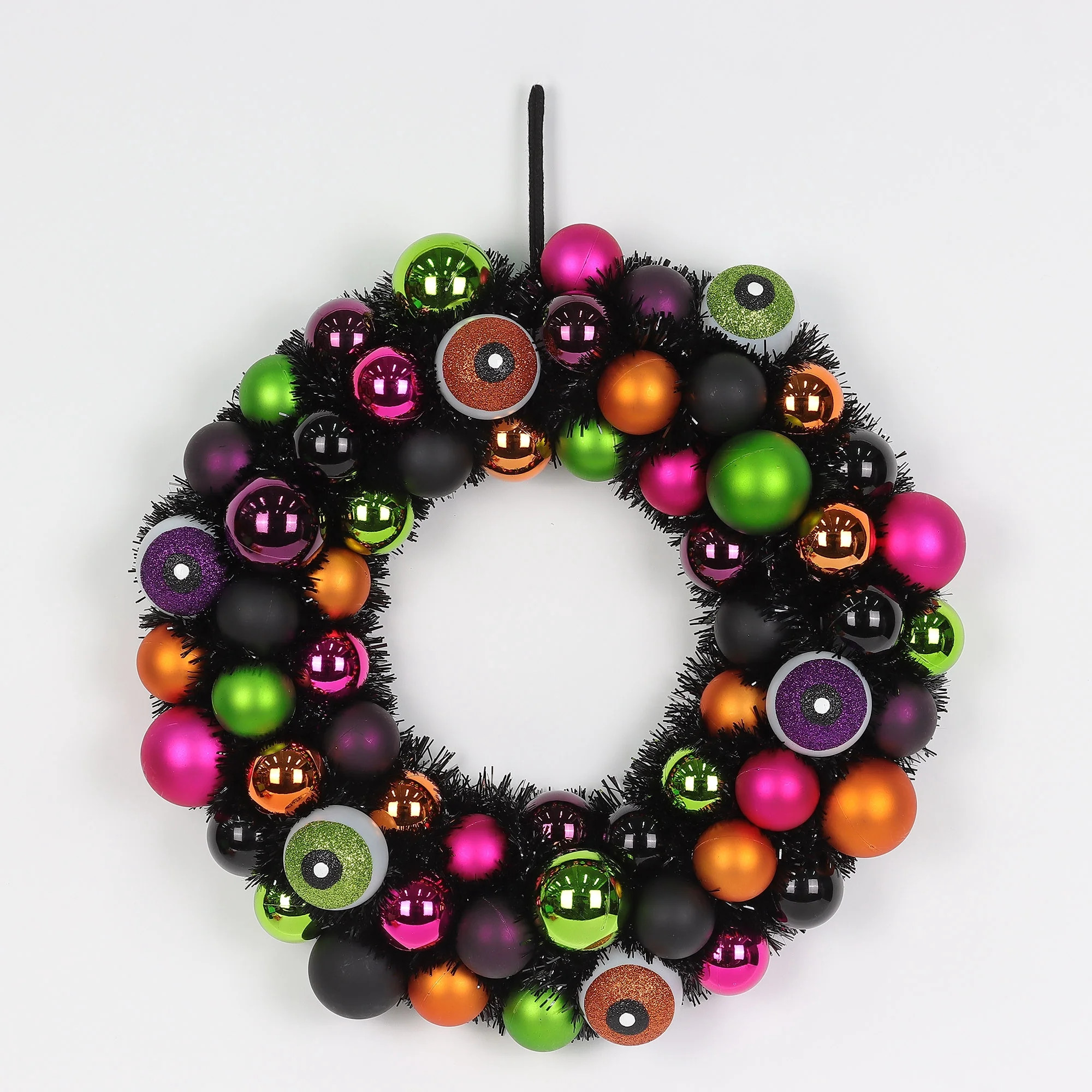 Halloween Eyeball Shatterproof Wreath Indoor Decoration, 15 in, by Way To Celebrate | Walmart (US)