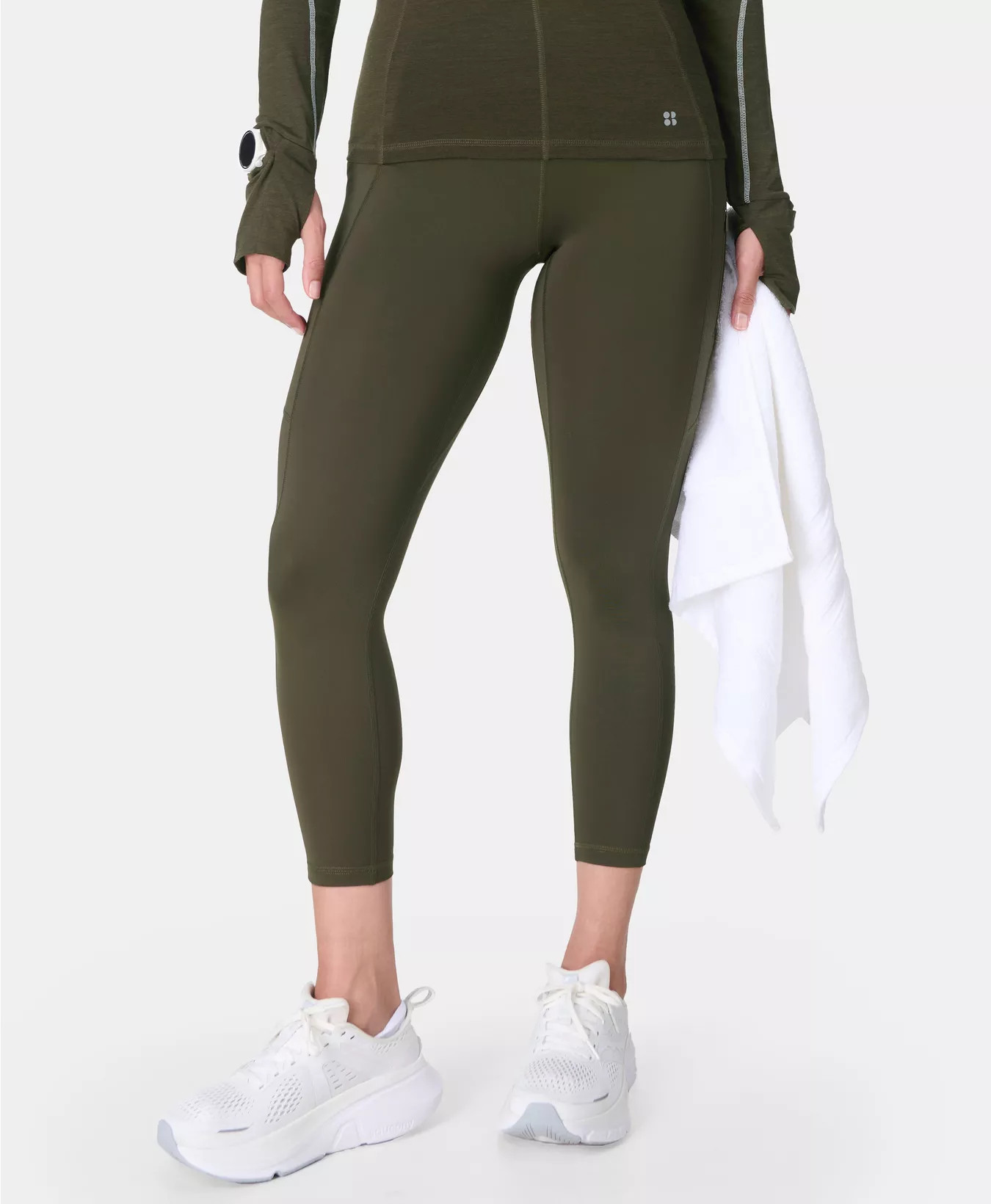 Winter Power 7/8 Leggings - Nori Green | Women's Leggings | Sweaty Betty | Sweaty Betty UK