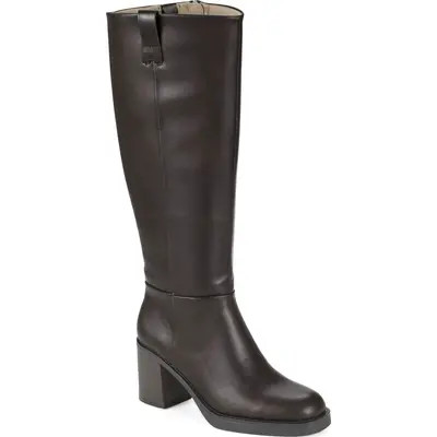 BARETRAPS Gretchen Faux Leather Wide Calf Knee High Boot in Black at Nordstrom, Size 9 | Nordstrom
