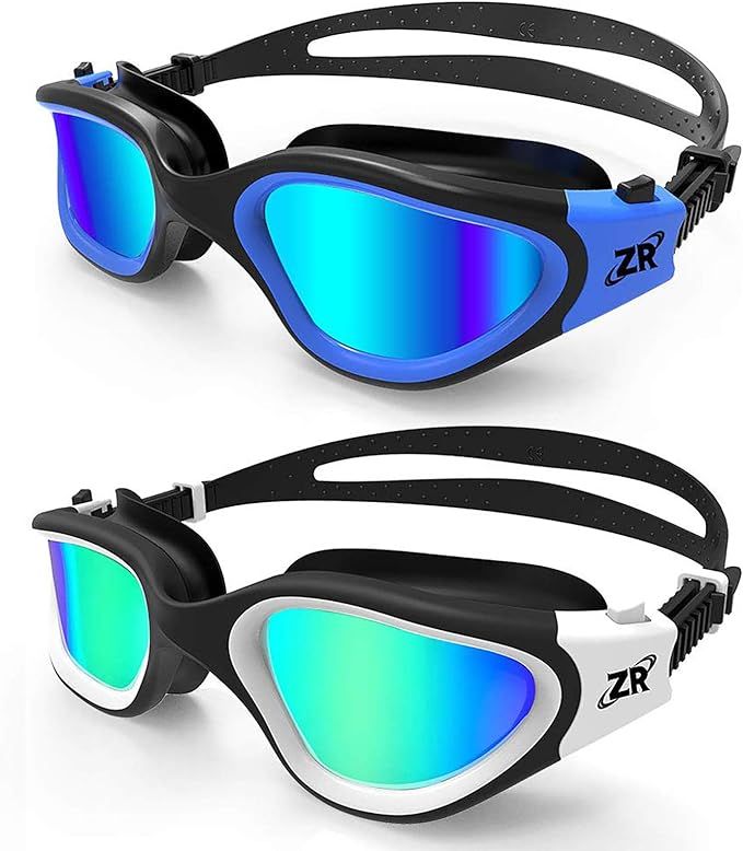 ZIONOR Swim Goggles, 2 Packs G1 Polarized Swimming Goggles for Adult/Men/Women | Amazon (US)