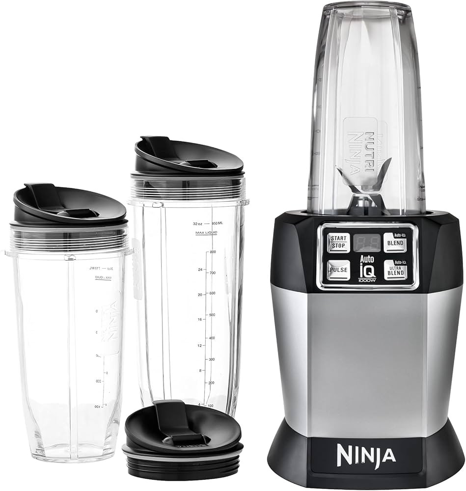 Ninja BL481C Nutri-Ninja Auto-iQ Technology Blender, 1000W (Canadian Version),Silver | Amazon (CA)