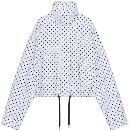 Songling Women Polka Dot Jacket Lightweight Zip Up Coat 2026 Trendy Fall Outfits Cropped Spring J... | Amazon (US)