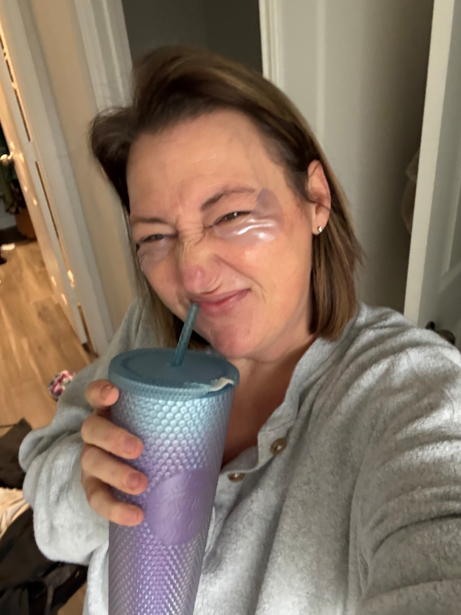 Proof that self-care + caffeine can coexist 💁‍♀️ Eye patches working overtime while Spark does the rest. 

#LTKBeauty #LTKmorningroutine #LTKgrwm