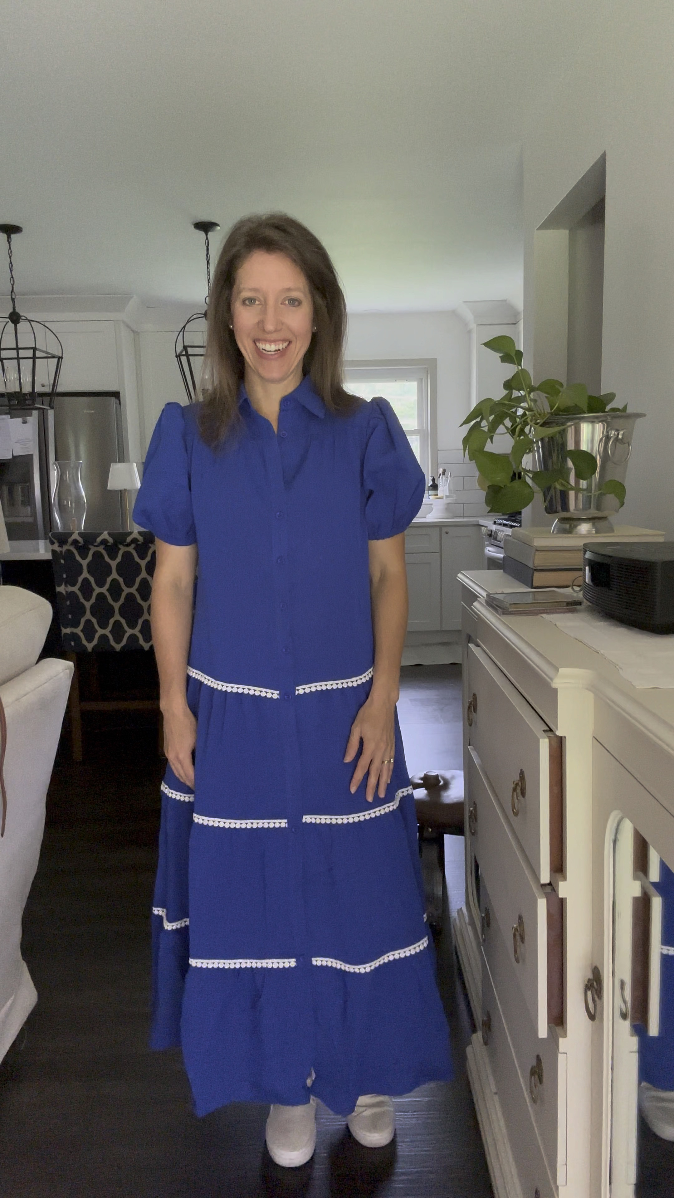 Amazon dress review

Maxi length on me (I’m 5’3”) 
Wearing a S • it is roomy 
Comes with a belt (not shown) • I prefer to switch out the belt 
The fabric is fantastic! Not hot and not cotton. 
The quality of the dress was very surprising. In a good way! 

Last thing • has pockets! Go with your normal size 

Great for work, church, date night, or travel! 

#LTKWorkwear #LTKStyleTip #LTKFindsUnder50