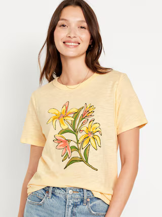 EveryWear Slub-Knit Graphic T-Shirt | Old Navy (US)