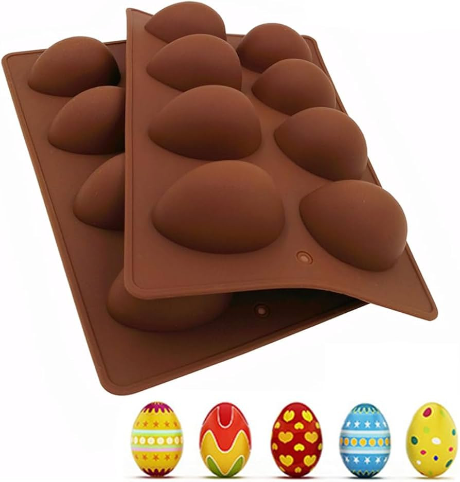 EchoDone Egg Shape Soap Mold Non Stick Silicone Half Egg Mold for Soap Making, Truffles Chocolate... | Amazon (US)