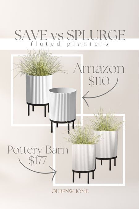 Snag these fluted planters from Amazon at a fraction of the price!

Outdoor planter pots, ribbed planters, footed planters, reeded planters, patio decor, outdoor decor

#LTKstyletip #LTKhome #LTKSeasonal