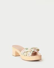 Regina Tan Floral Bow Clog | Loeffler Randall