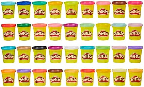 Play-Doh Modeling Compound 36-Pack Case of Colors, Non-Toxic, 3 Oz Cans of Assort. Colors, Back t... | Amazon (US)