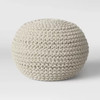 Click for more info about Cloverly Chunky Knit Pouf - Threshold™