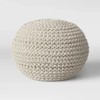 Click for more info about Cloverly Chunky Knit Pouf - Threshold™