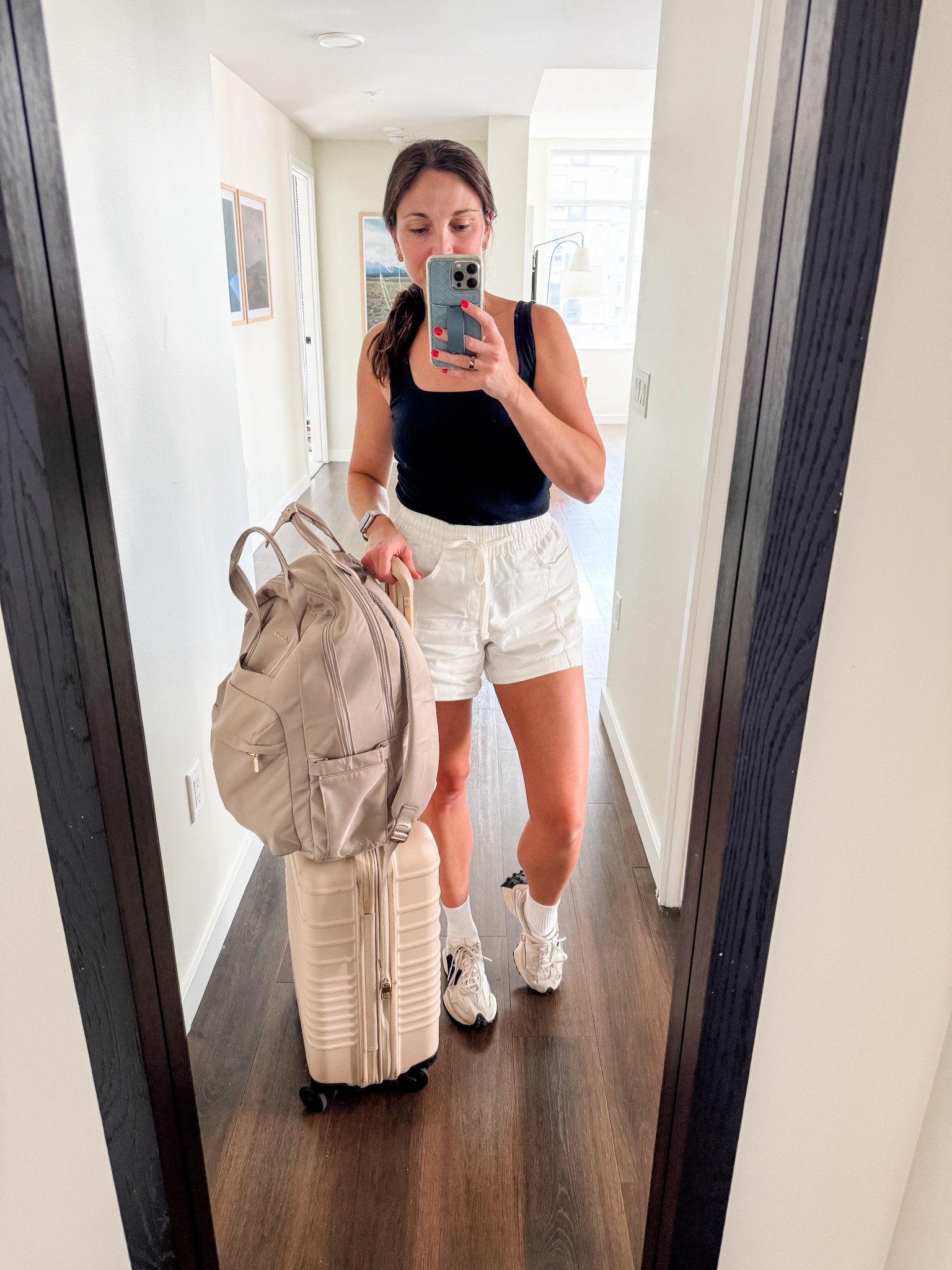 Travel outfit to Denver. Loving these target shorts! Wearing a size small.

#LTKSeasonal #LTKTravel