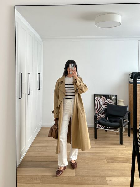  Cute parisian chic outfit 🥰 top is size S, jeans size 26, shoes size US10, coat is OS 

#LTKeurope #LTKSeasonal #LTKaustralia