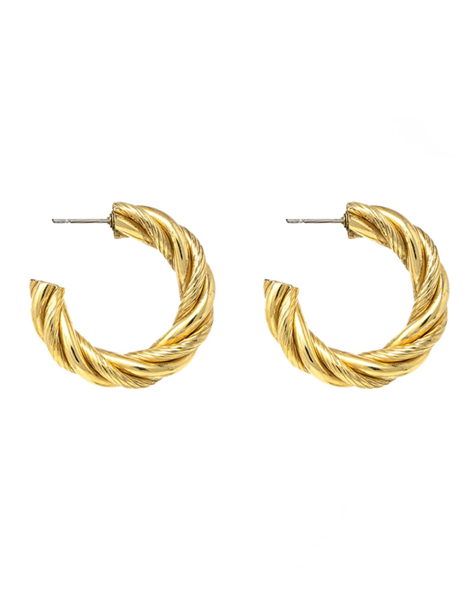 Ben-Amun Gold Hoop Earrings | Neiman Marcus