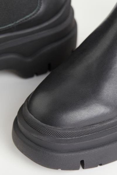 Chunky leather Chelsea boots | H&M (UK, MY, IN, SG, PH, TW, HK)
