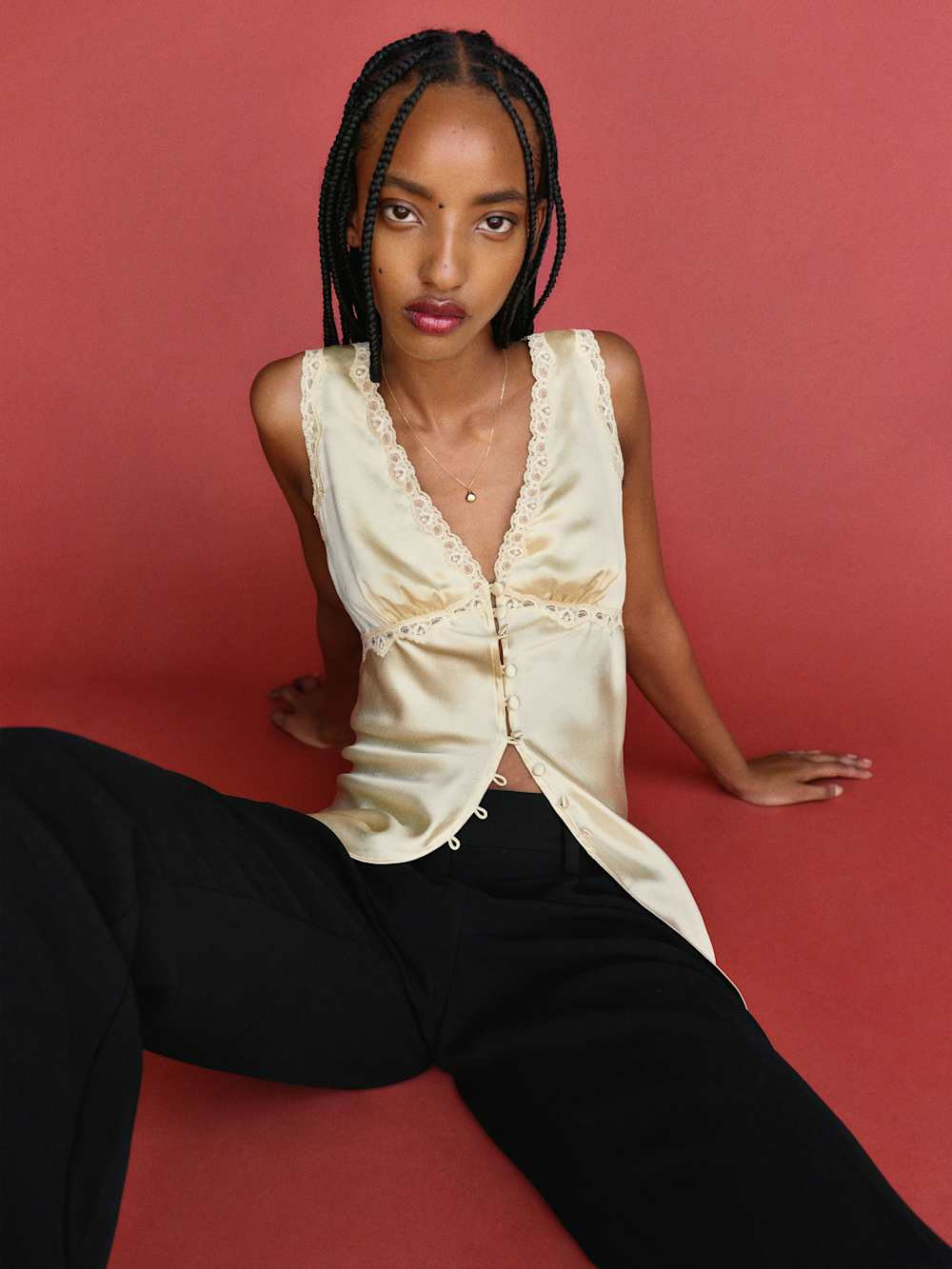 Addie Silk Top | Reformation (Global)