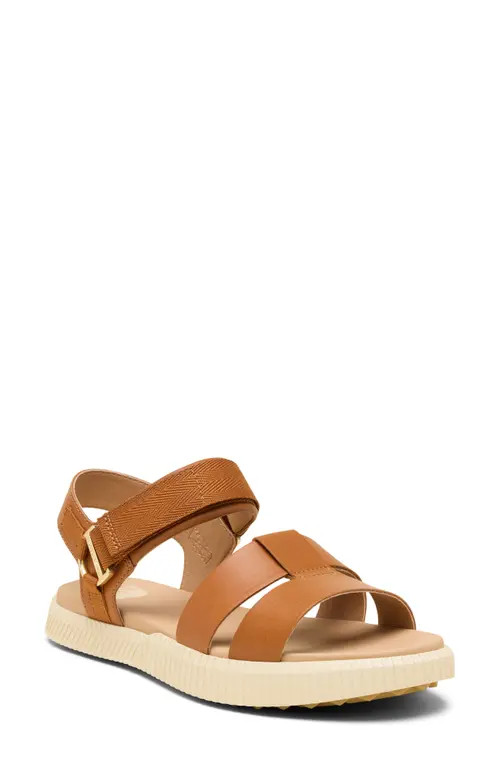 SOREL ONA AVE Ankle Strap Sandal in Iced Tea/gum at Nordstrom, Size 7.5 | Nordstrom