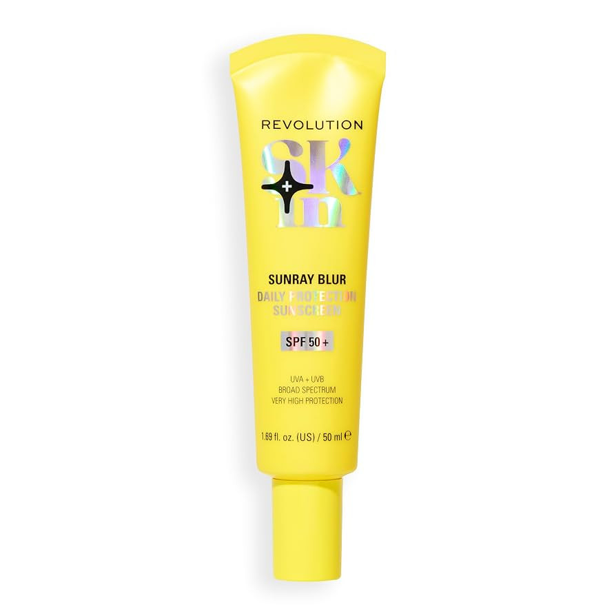 Revolution Skin, Sunray Blur Daily Protection Sunscreen SPF 50+, Lightweight, Non-Greasy Formula ... | Amazon (UK)
