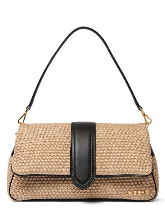 Le Bambimou raffia shoulder bag | Luisaviaroma
