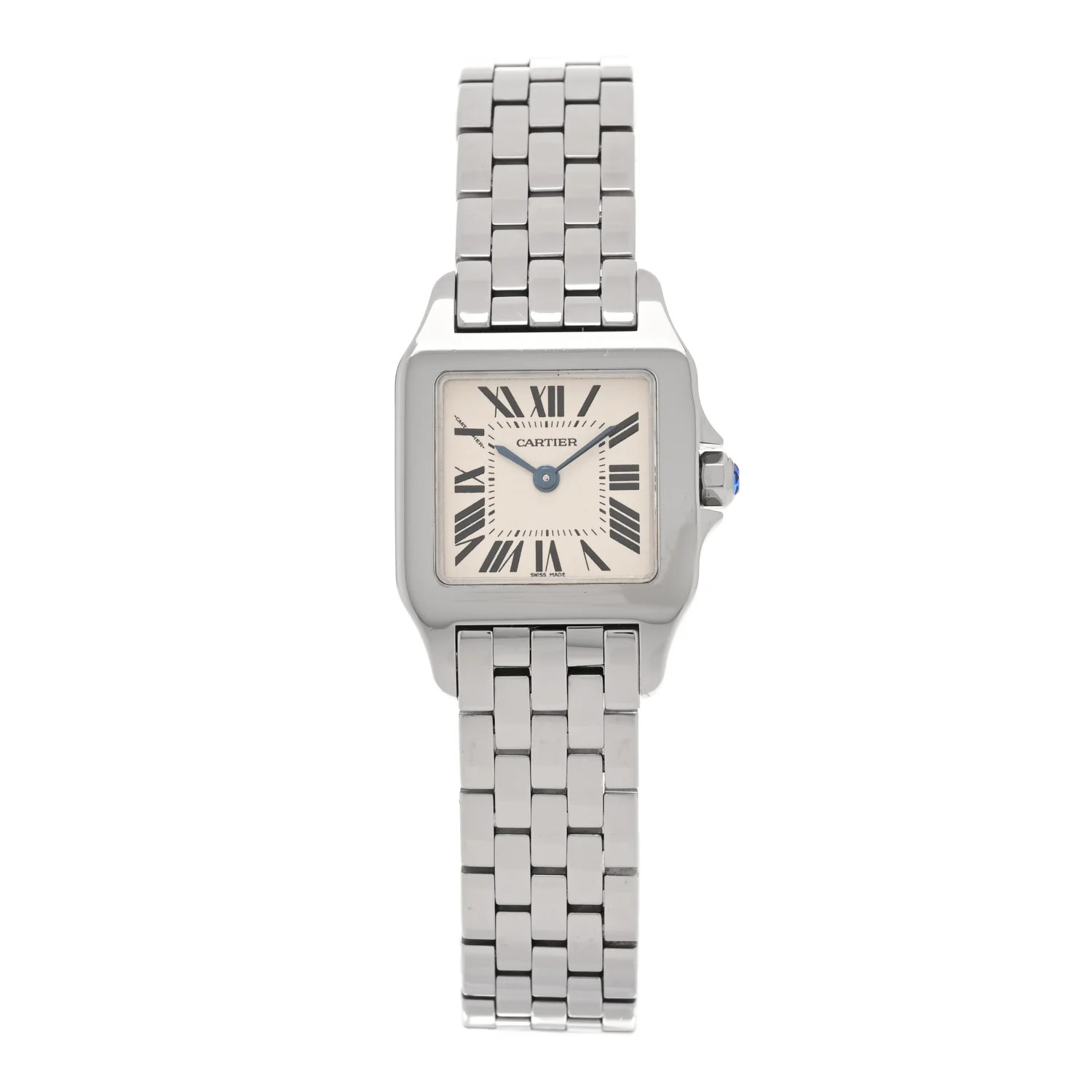 Stainless Steel 20mm Santos Demoiselle Quartz Watch | FASHIONPHILE (US)