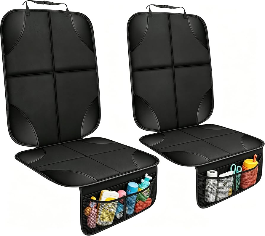 Car Seat Protector, Ponjson Auto Car Leather Seats Waterproof Thick Padding&Non-Slip Seat Cover P... | Amazon (US)