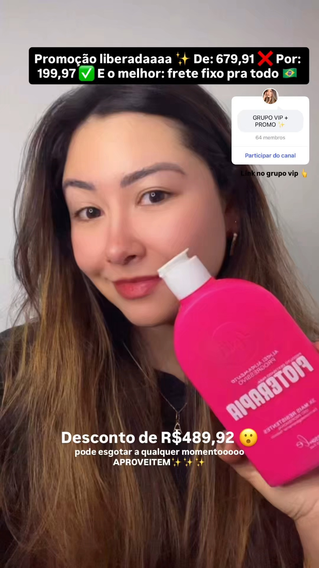 FIOTERAPIA só 39,99 😱
🩷 2 FIOTERAPIA 250ml
🩷 Shampoo Liso Ético
🩷 Condicionador Liso Ético
🩷 Finalizador Liso Ético

Tudo isso de: R$679,91 por apenas R$199,97 + frete FIXO para todo Brasil 🇧🇷

🧾 199,97 % 5 itens
Sai só 39,99 cada item!!!

somente sairá esse valor dentro do combo, fora da promoção os 5 produtos custam juntos 679,91. 

✨A fioterapia é uma progressiva SEM FORMOL, com a base orgânica, que proporciona o alisamento do cabelo, SEM AFINAR OS FIOS. Ela é o método menos prejudicial de alisamento dos fios, que causa um menor dano do que as demais progressivas, além de tratar o cabelo ao mesmo tempo! Ela é compatível com todos os tipos de químicas. Loiras também podem usar✨ 

ESSA VOCÊ NÃO PODE PERDER 😱
Link: https://pay.goold.club/aff/AQ4CTK/CFA6VUZJ

Grupo vip insta https://www.instagram.com/channel/AbbwU-pOy6Nh41cj/?igsh=MXc0OTNrZzl0Y3c3Mw== 
Grupo vip whats https://chat.whatsapp.com/KmRYJ1kntxKAYFOZ5DEkpr?mode=gi_t 

#goldspellcosmeticos #fioterapia #lisoetico #dicadecabelo #dicadebeleza

#LTKbrasil #LTKbeleza #LTKpromo