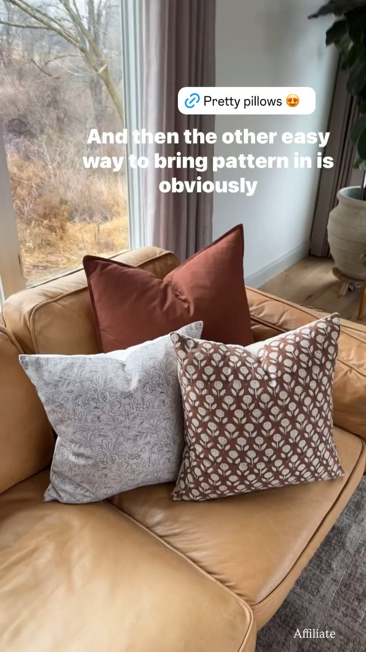 Pretty pattern pillow combination! 

#LTKFindsUnder50 #LTKFindsUnder100 #LTKHome