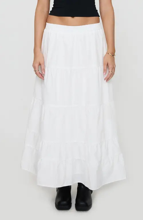 Princess Polly Garden Party Maxi Skirt in White at Nordstrom, Size 2 | Nordstrom
