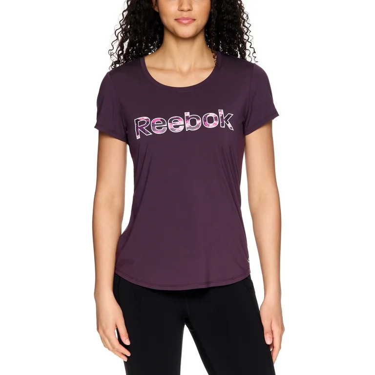 Reebok Women's Essential Short Sleeve Scoop Neck Graphic Tee | Walmart (US)
