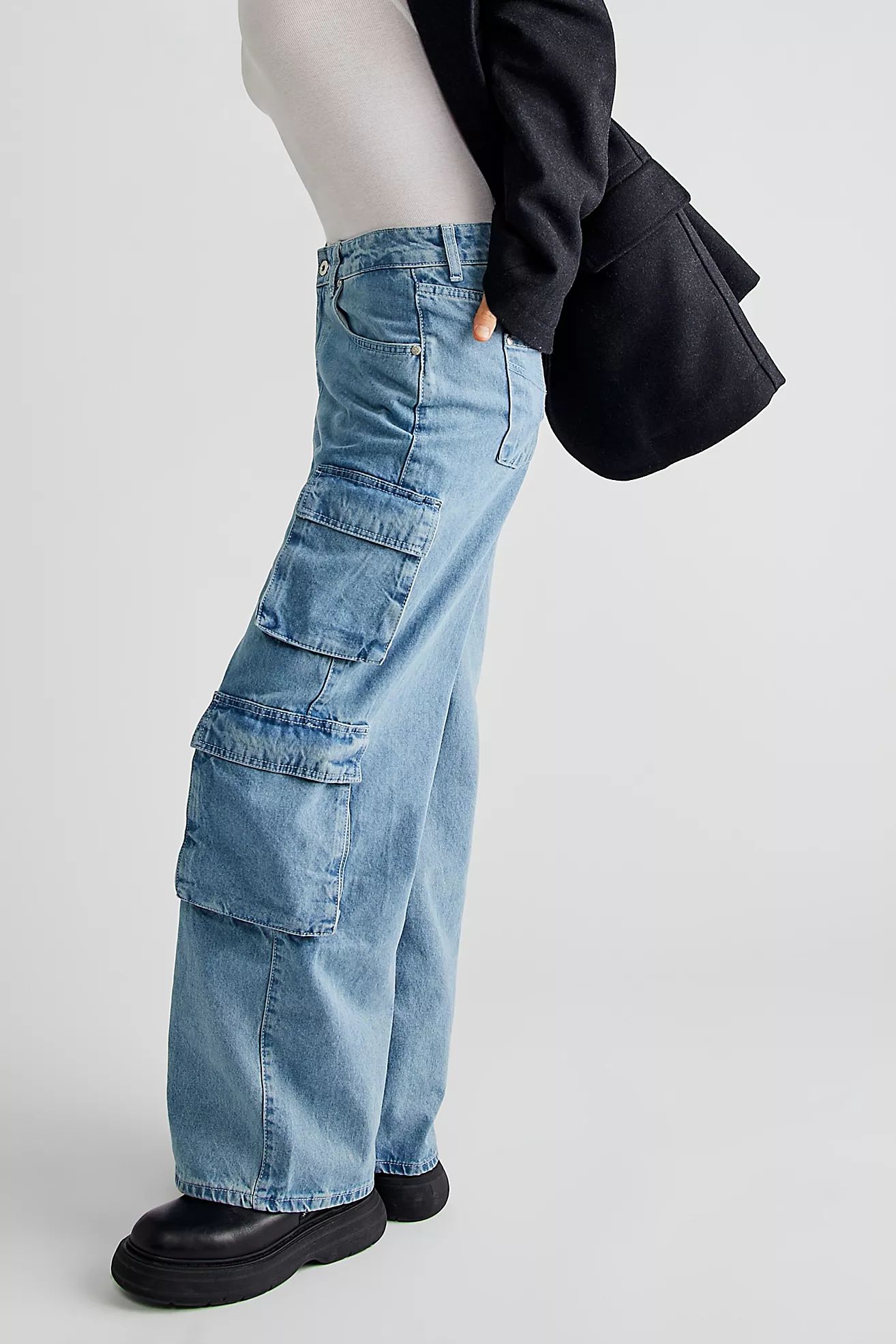The Ragged Priest Wide-Leg Combat Jeans | Free People (Global - UK&FR Excluded)