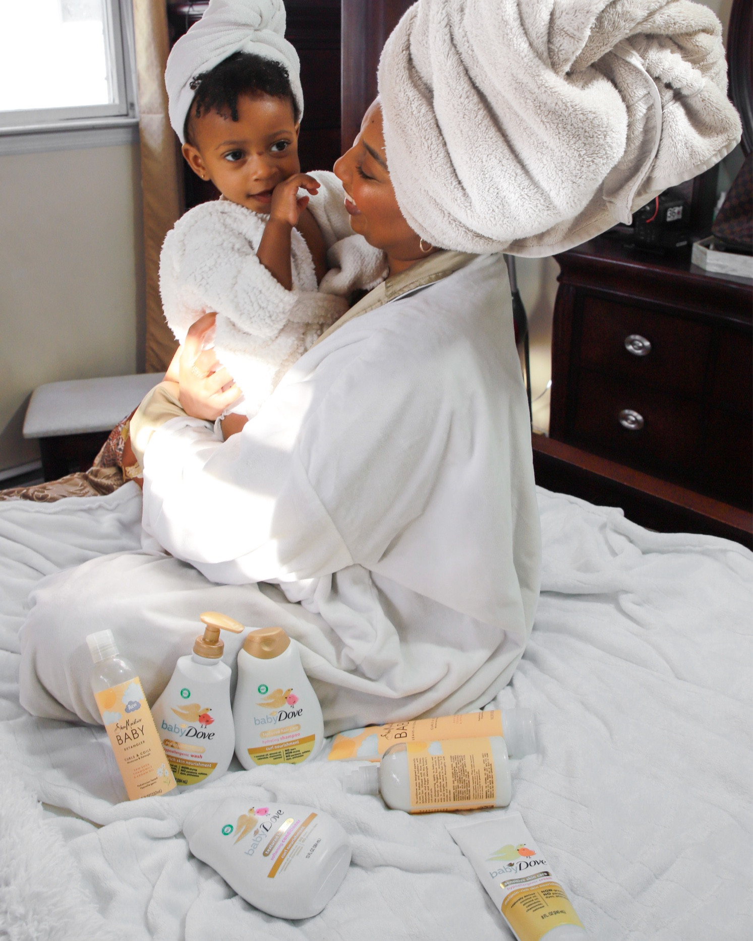 #ad Story time: Temple’s very first bath was semi nerve wrecking. I was so nervous she was going to hate it but she was the complete opposite. In fact she is very much a water baby like her parents, she loved it! It was one of the most beautiful moments we had together and no matter who is on bath duty we make it fun while simultaneously teaching her to value her self care and building her up. We put on Bible songs, read and teach her to love her skin and curls. We have incorporated @sheamoisturebaby and @babydovecare  into her routine from the beginning because they specifically focus on her needs as a melanin Rich baby girl, keeping that beautiful glow and maintaining healthy beautiful curls. As a mom I also love both collections because they are hypoallergenic and perfect for her sensitive skin and easy to find on @target. Head to my stories to shop and learn more #CurlyHairBaby #BabyCare #Target #TargetPartner@Shop.LTK #liketkit 

#LTKunder50 #LTKFind #LTKbaby