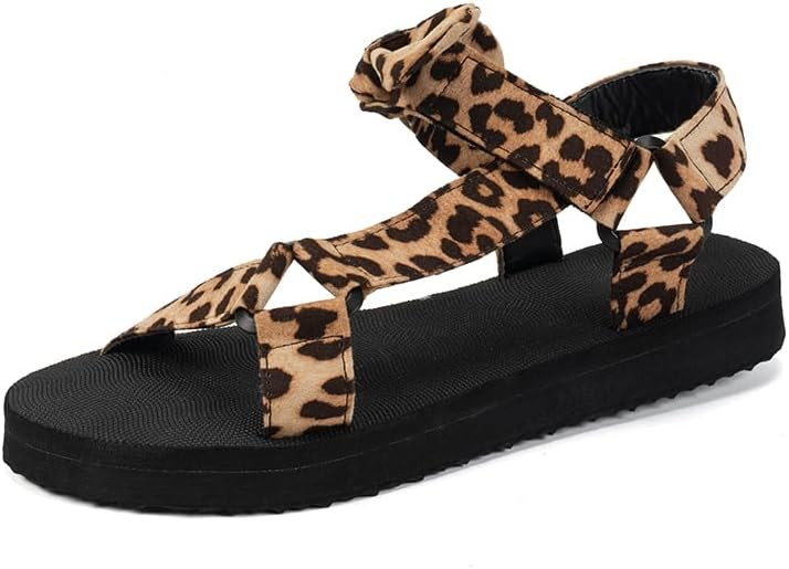 YS·Sily Trendy Beach Sandals for Women-Gingham Casual Sandals with Adjustable Straps,Perfect for... | Amazon (US)